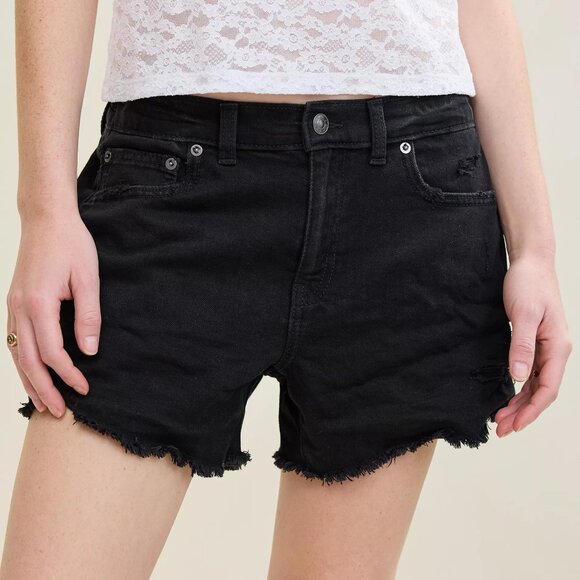 Aerie Daydream Denim Short, XLarge, Charcoal Ash distressed, NWT - Picture 1 of 6